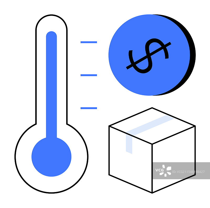 温度对成本和物流的影响图片素材