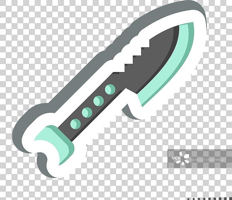 与潜水相关的沙漠鱼叉贴纸图片素材