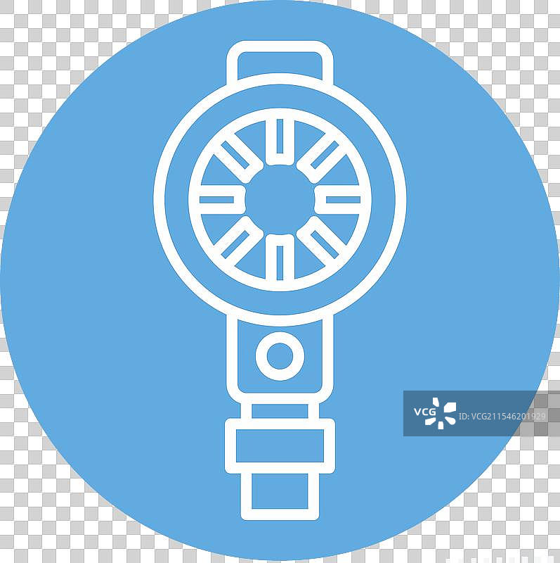 与潜水相关的蓝色舍伍德仪表图标图片素材