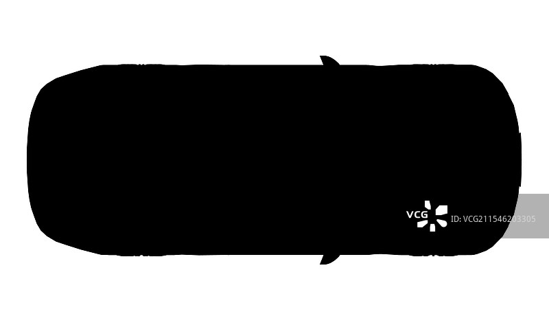 白色背景上的汽车轮廓图片素材