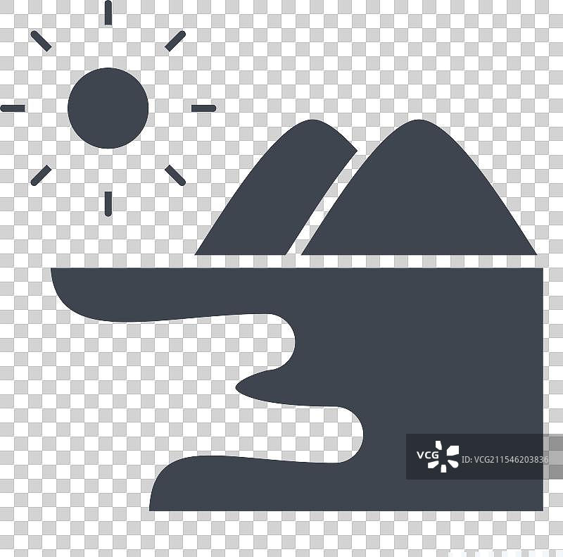 与潜水相关的海洋图标符号图形风格图片素材