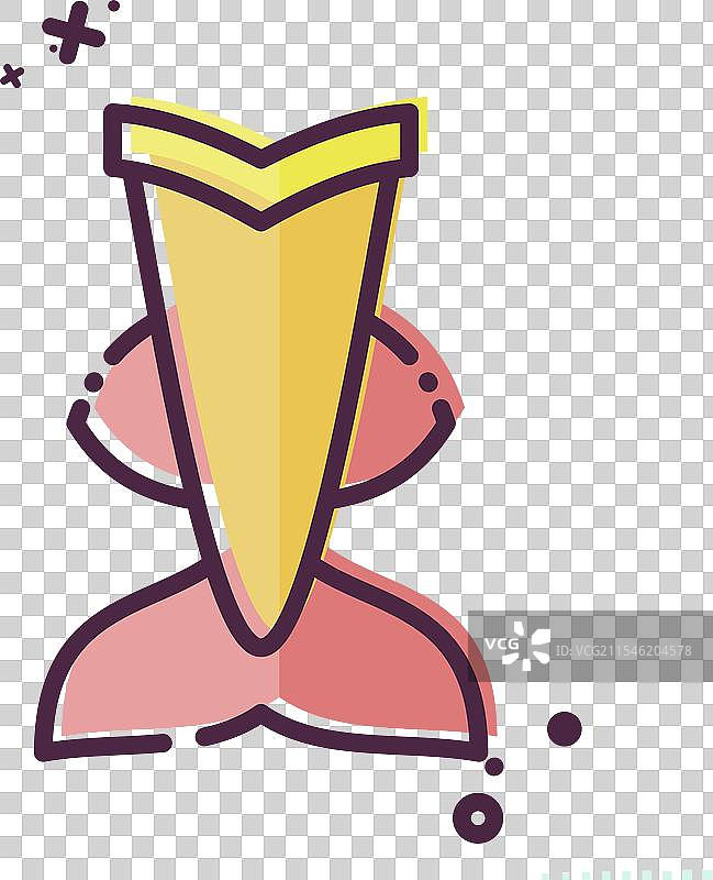 与潜水符号相关的美人鱼图标图片素材