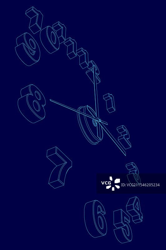 时间轮廓扁平设计图标图片素材