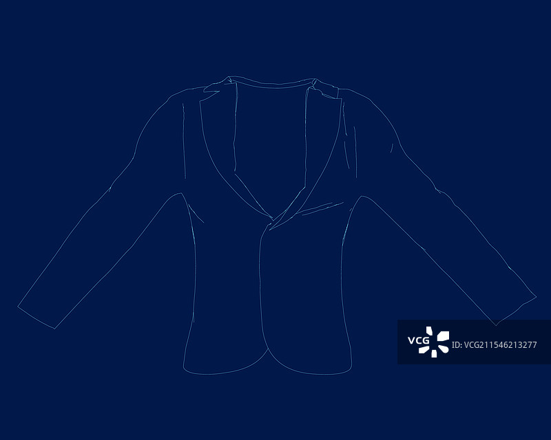 男士正式夹克的轮廓图片素材