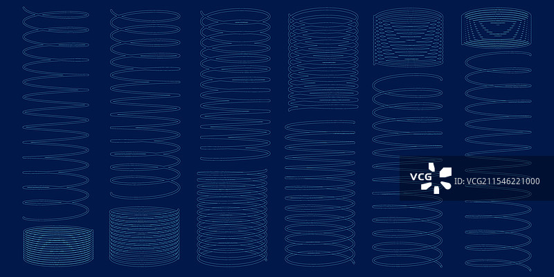 春季轮廓套装系列图片素材