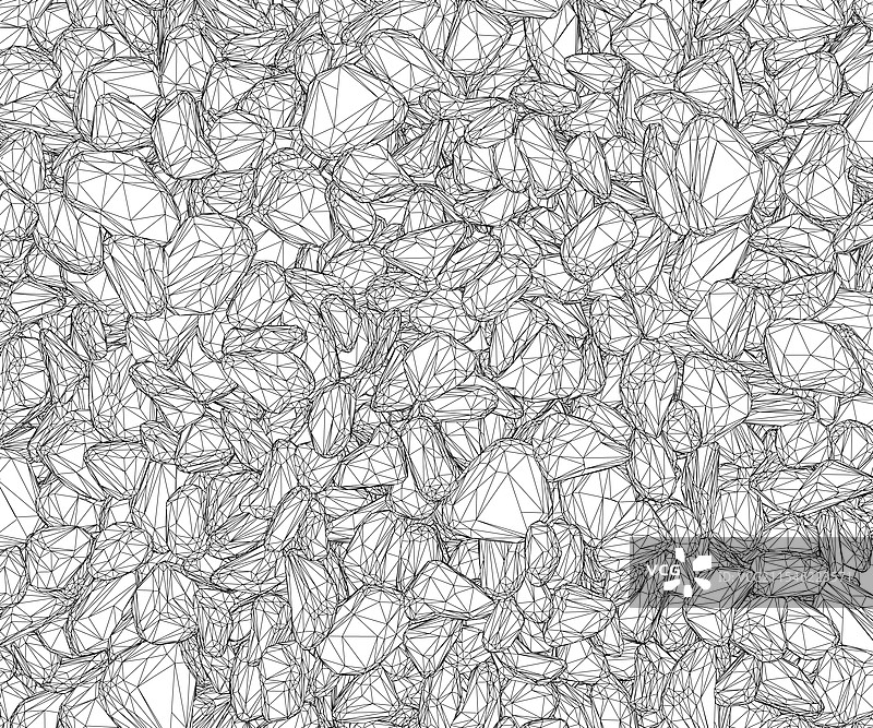 黑色石头的线框背景图片素材