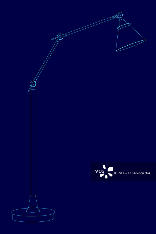 桌面任务台灯轮廓图片素材