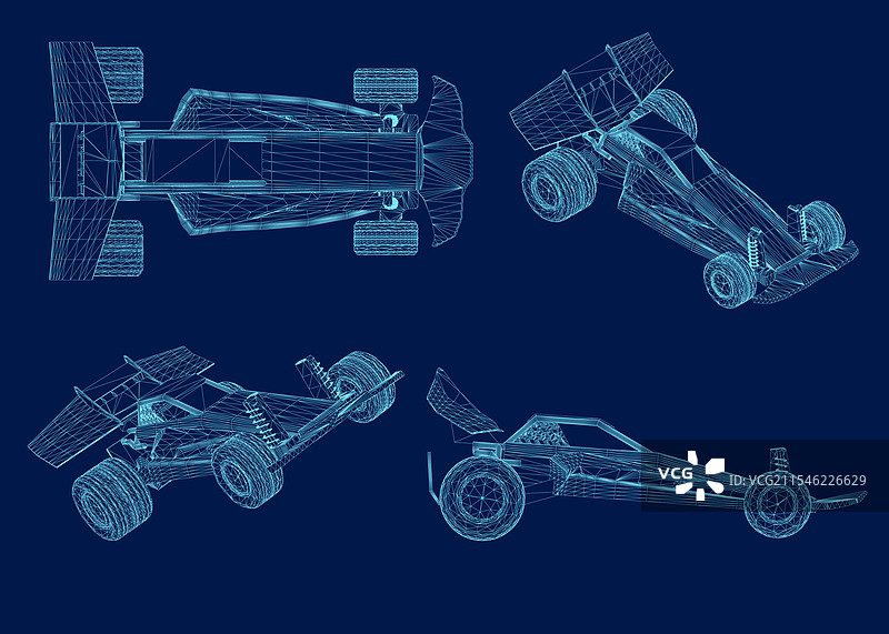 玩具车图标集线框图图片素材