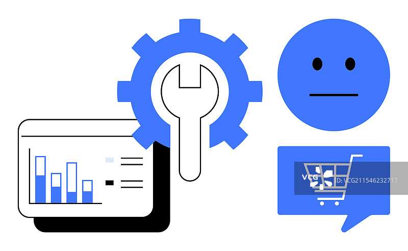 电子商务的数字营销工具图片素材