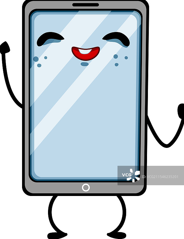 女孩手机卡通角色图片素材