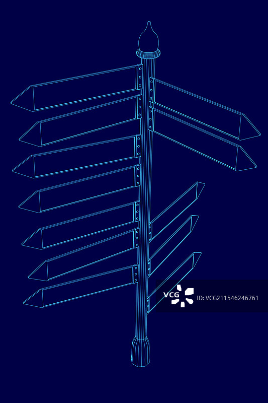 蓝色箭头指向右侧的标志图片素材