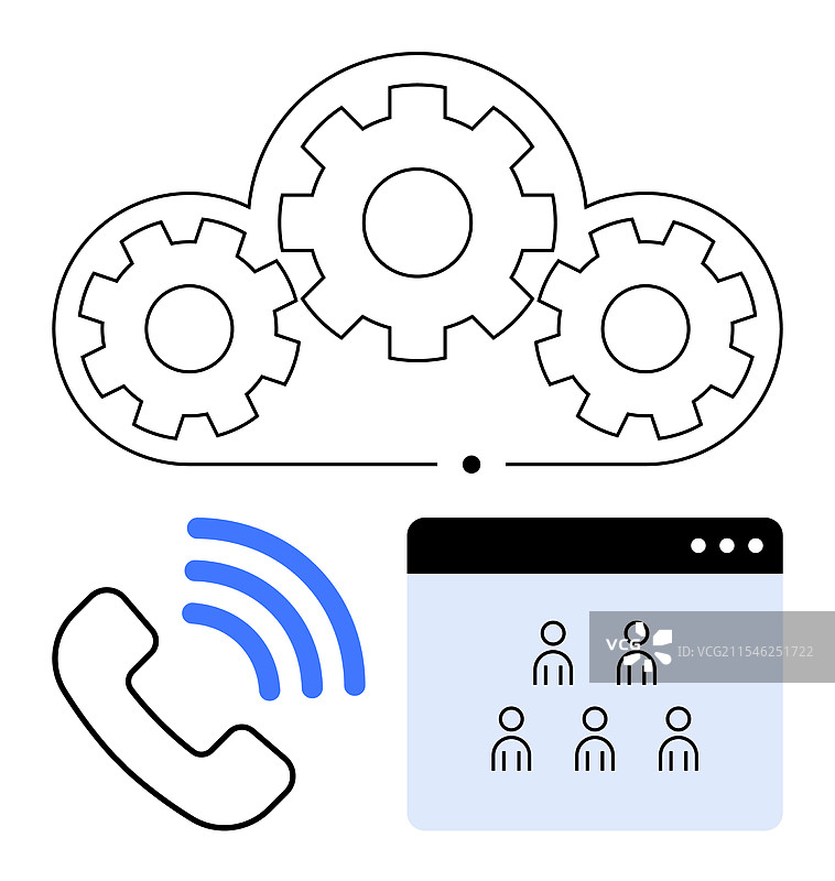 云协作与集成语音通话图片素材
