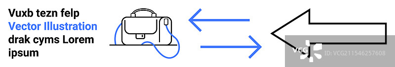 时尚的包包，箭头突出运动感图片素材