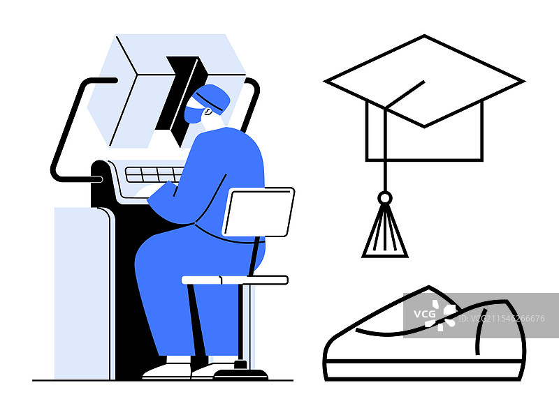 医疗专业人员使用电脑图片素材