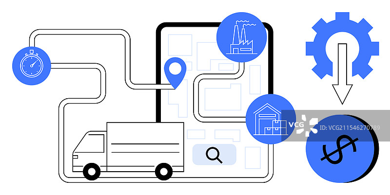 高效的物流与供应链管理图片素材