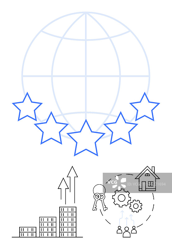 全球质量标准与房地产增长图片素材