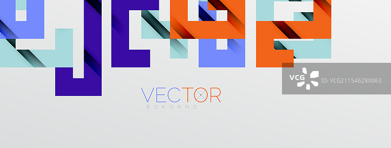 带阴影纹理效果的彩色弯曲线条图片素材