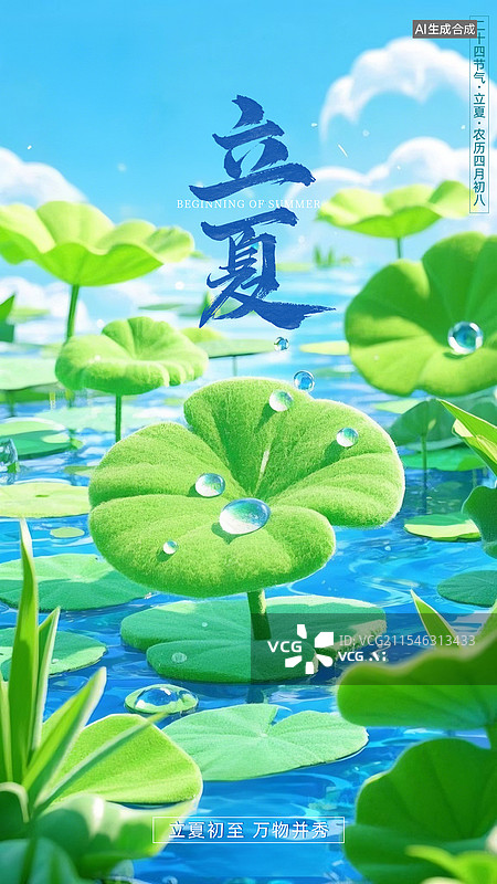 【AI数字艺术】二十四节气之立夏图片素材