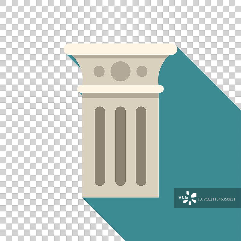 高耸的建筑柱子象征着图片素材
