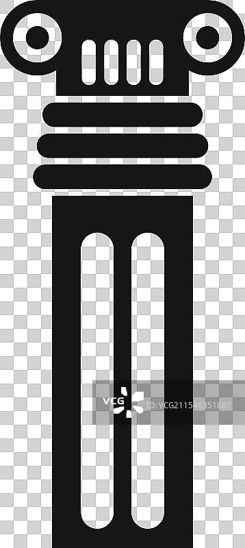 高耸的建筑柱子，象征着图片素材