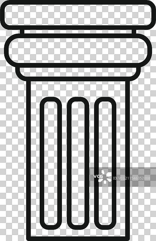 象征古典的建筑柱子图片素材