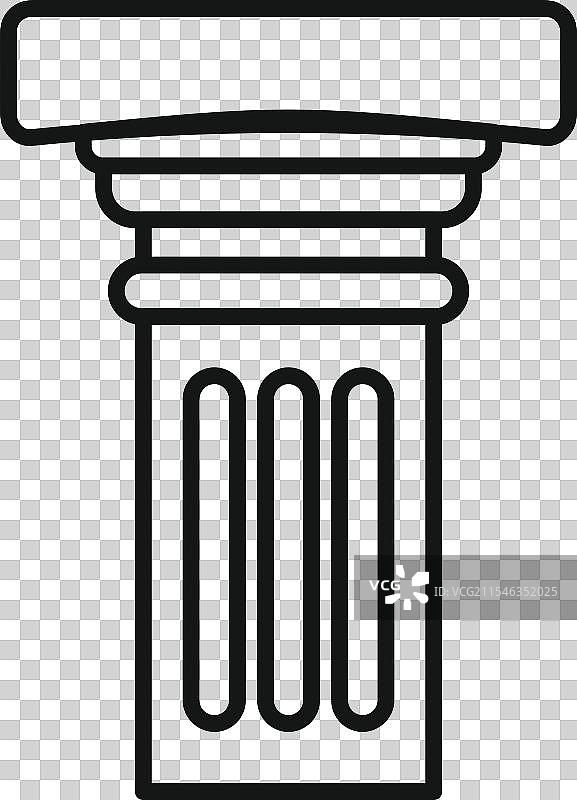代表古典风格的建筑柱图片素材