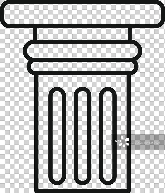 象征古典的建筑柱子图片素材