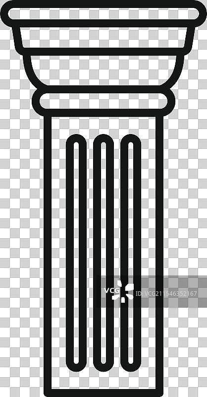 象征古典的建筑柱子图片素材