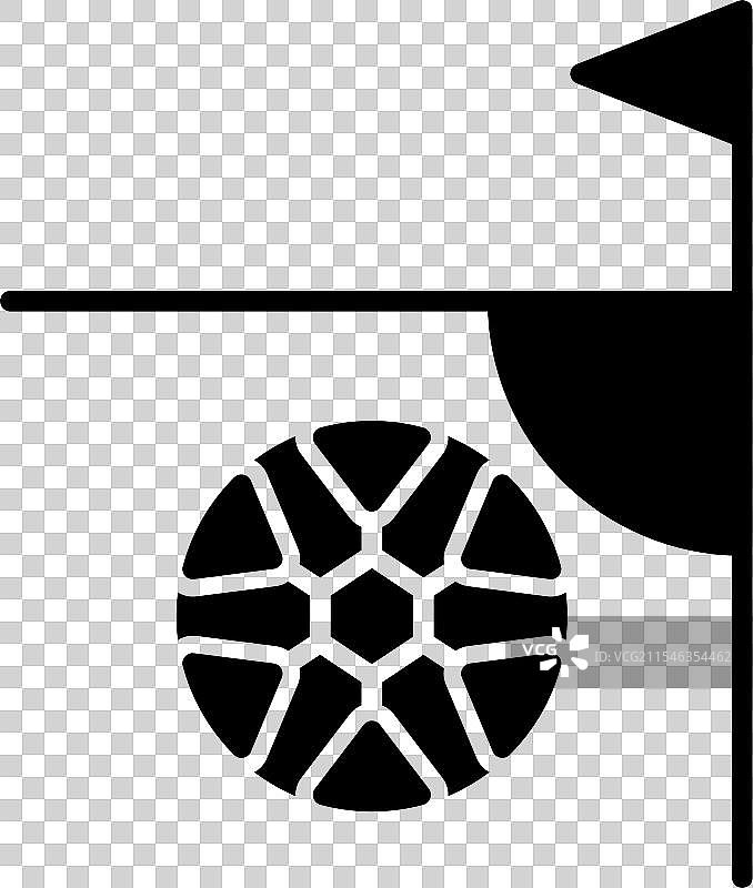 足球角球图标设计图片素材