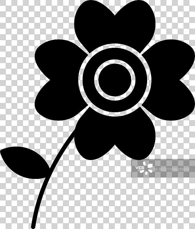 天竺葵图标设计图片素材