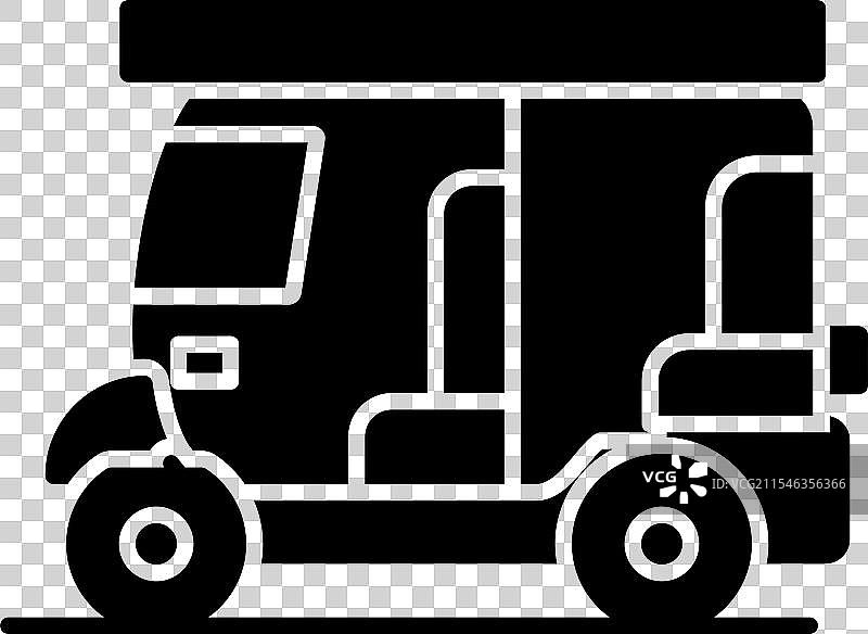 人力车图标设计图片素材