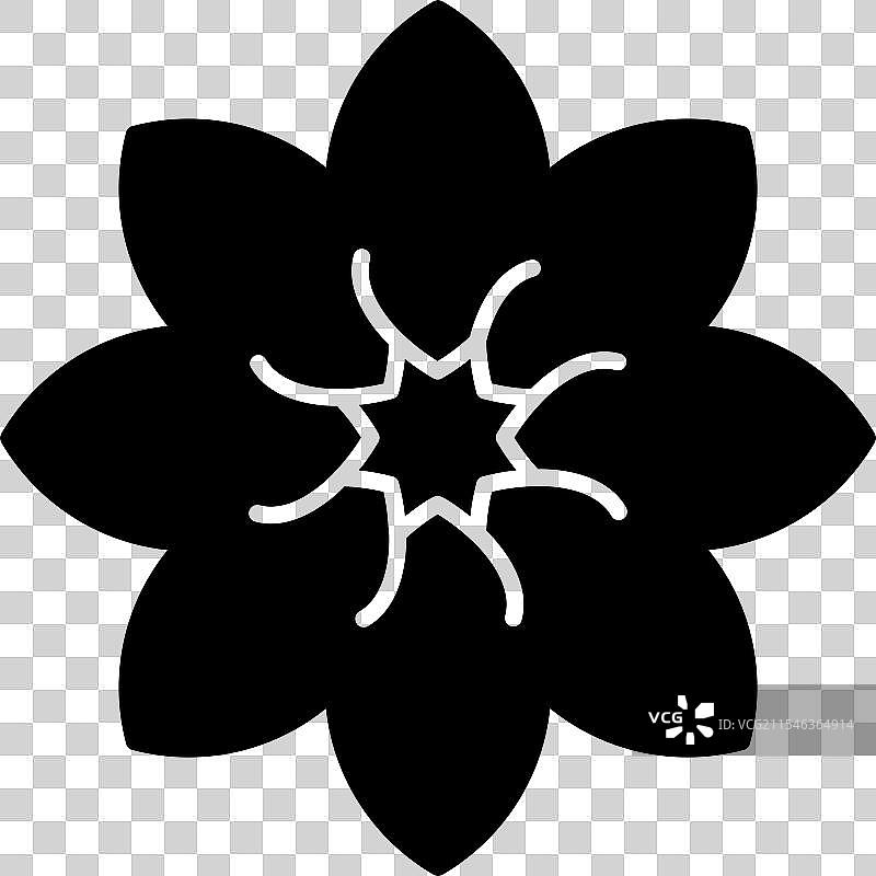 大丽花图标设计图片素材