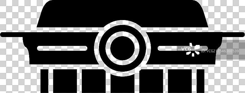 烟雾探测器图标设计图片素材