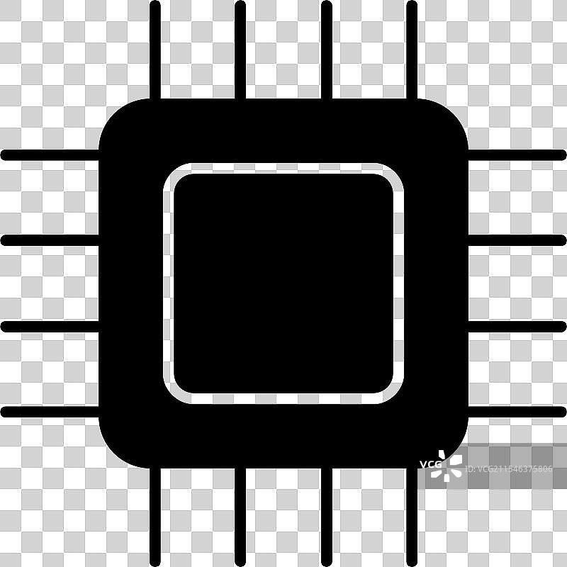 CPU 图标设计图片素材