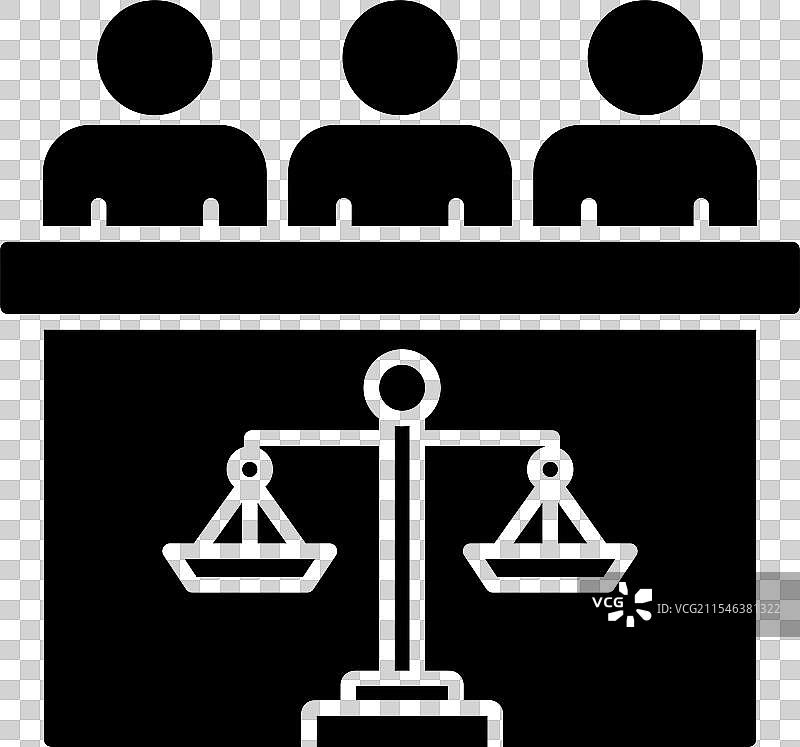 法庭陪审团图标设计图片素材