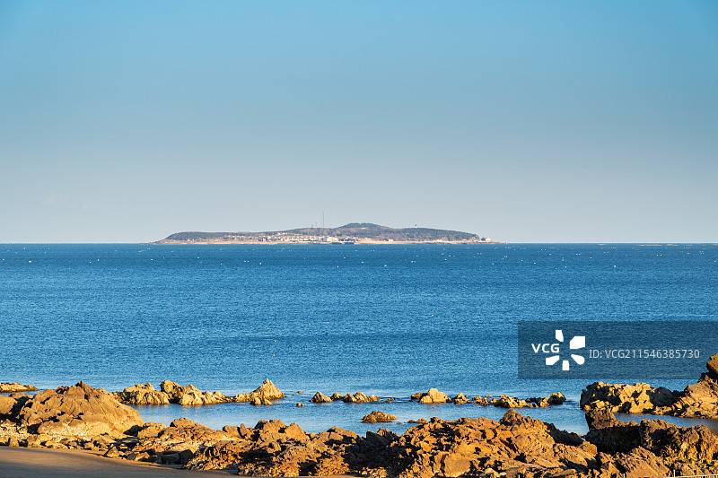 青岛竹岔岛风光图片素材