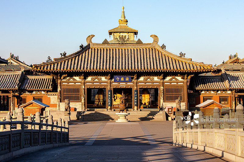 山西大同灵岩寺图片素材