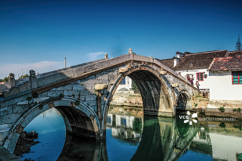 上海金泽古镇一景图片素材