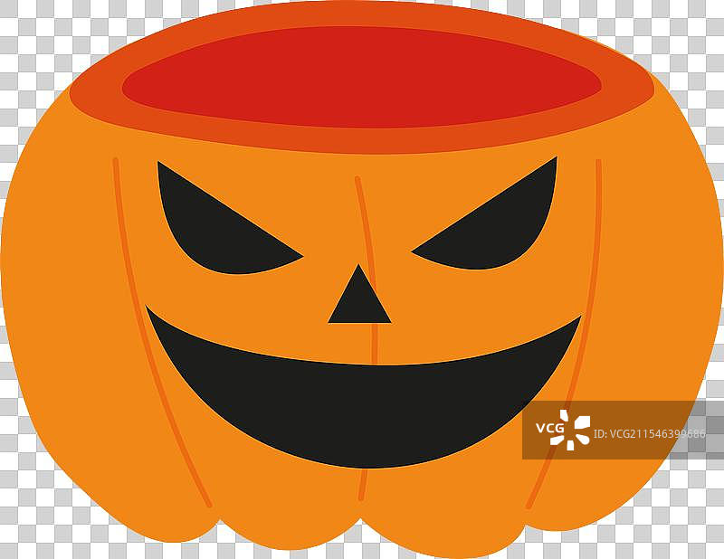 带有恐怖雕刻面孔的南瓜灯图片素材