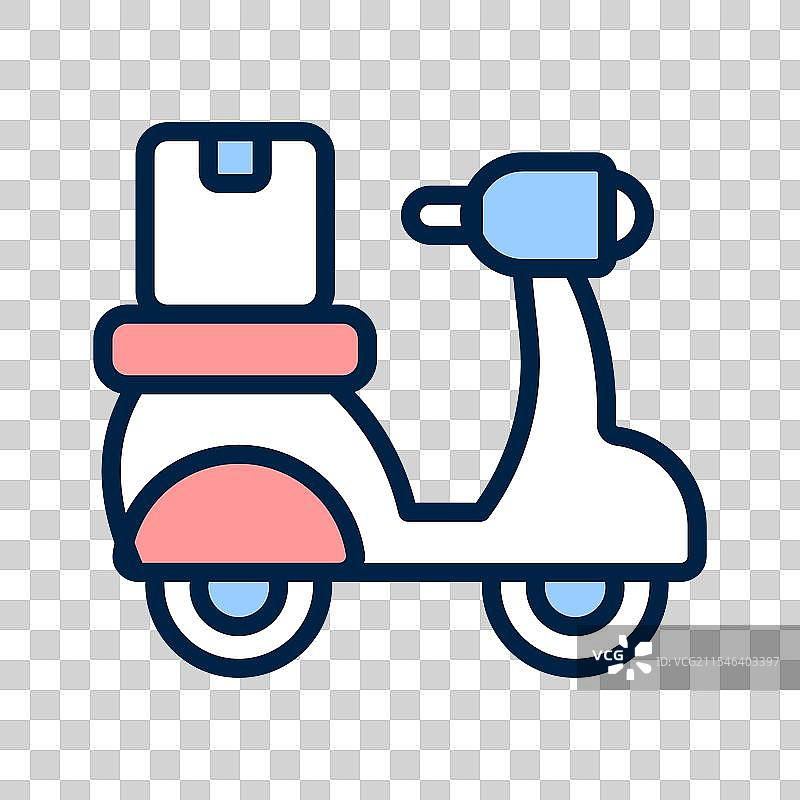 送餐摩托车图片素材