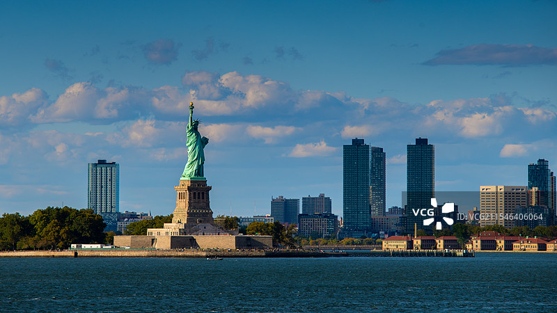 《自由女神像国家纪念碑》位于美国纽约自由岛图片素材