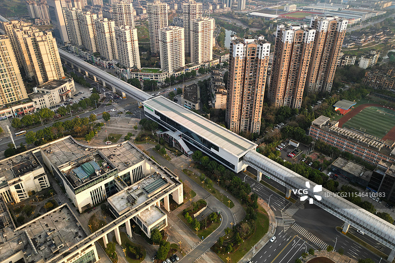 重庆轨道交通 铜梁龙城天街站图片素材