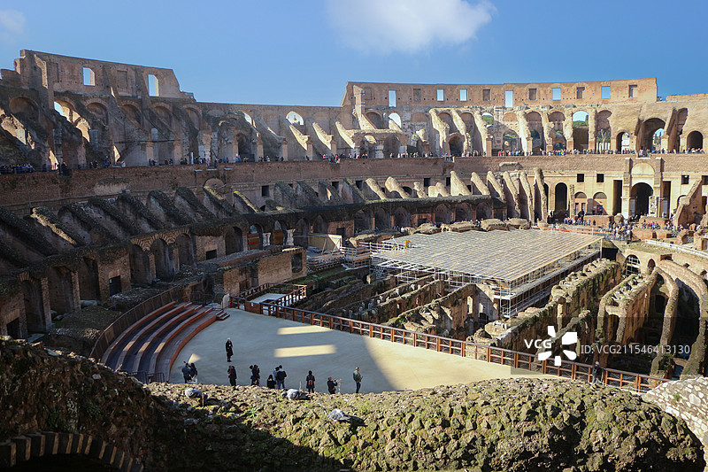 意大利罗马古斗兽场内景图片素材