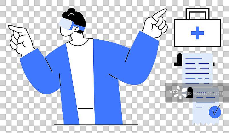 现代医疗环境中的医疗专业人员图片素材