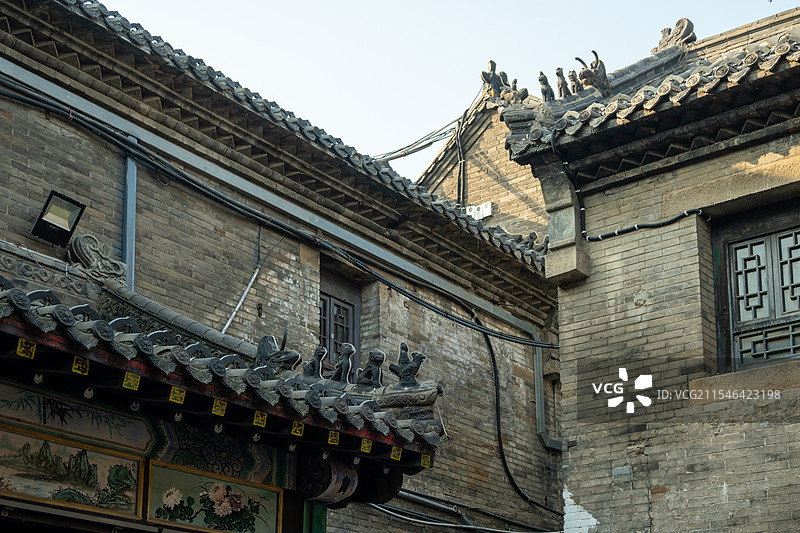 淄博周村古商城街景图片素材