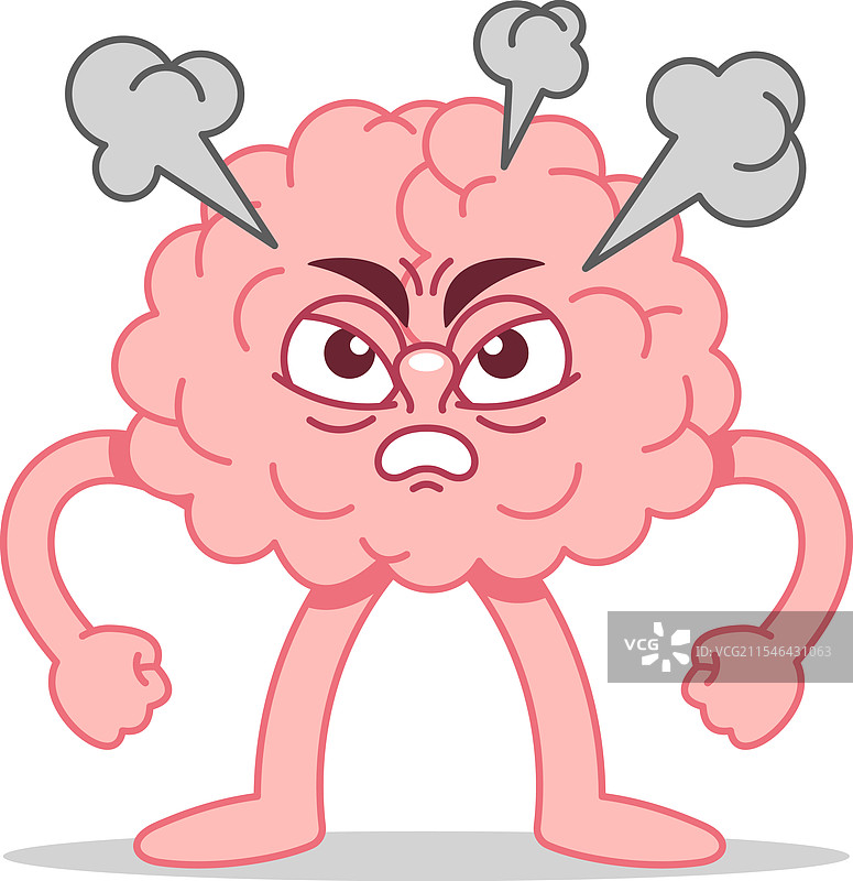 愤怒的脑袋角色感到生气图片素材