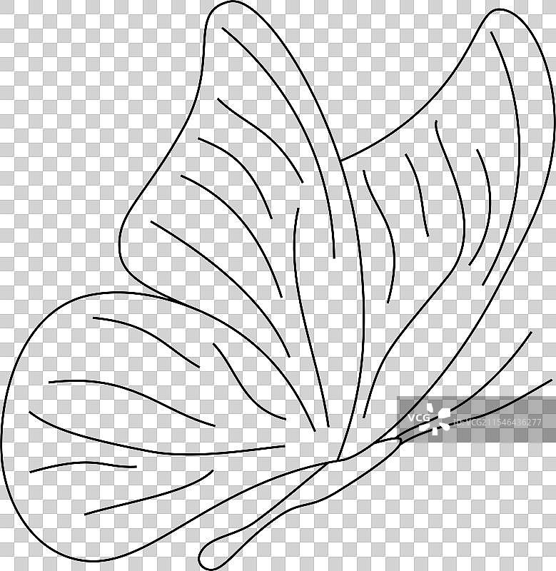 蝴蝶剪影套装 蝴蝶 蝴蝶图片素材