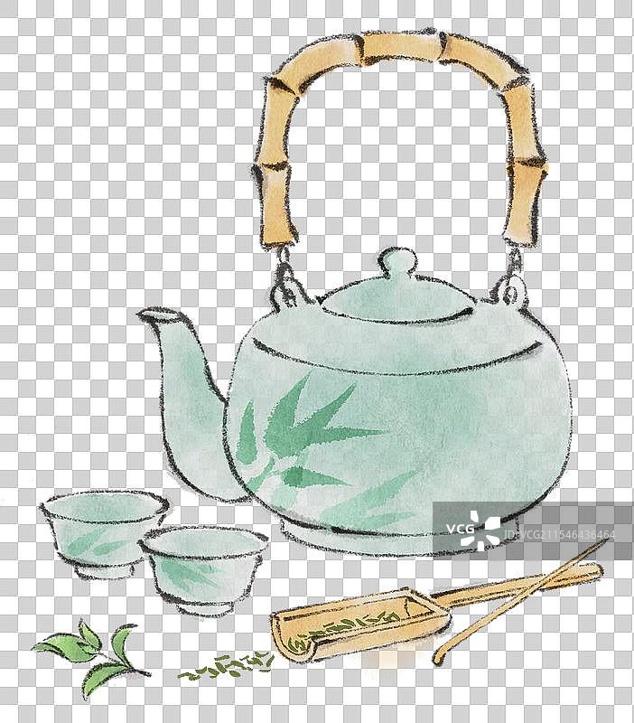 汝窑茶壶茶道工具图片素材