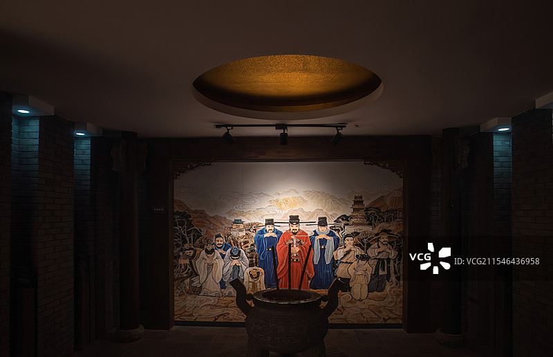 河南省平顶山市郏县小峨眉山下三苏园中三苏纪念馆图片素材