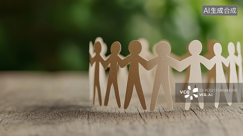 【AI数字艺术】团结协作的象征图片素材